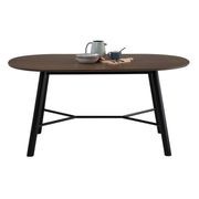 HAROLD Dining Table 160cm - Walnut & Black gallery detail image