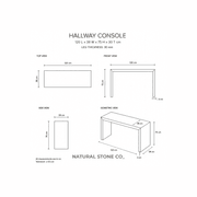 Waterfall Hallway Console - Veincut Travertine gallery detail image