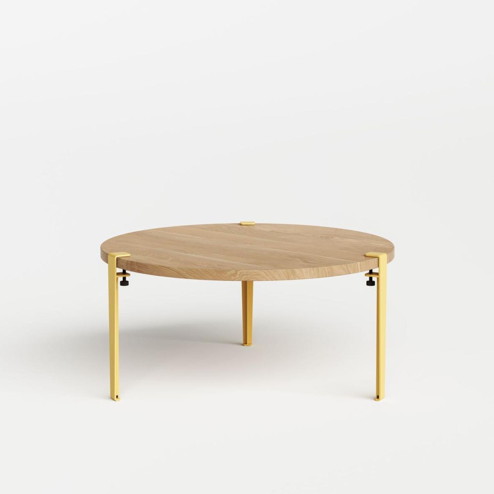 Tiptoe Round Coffee Table - Solid Oak gallery detail image