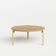 Tiptoe Round Coffee Table - Solid Oak gallery detail image