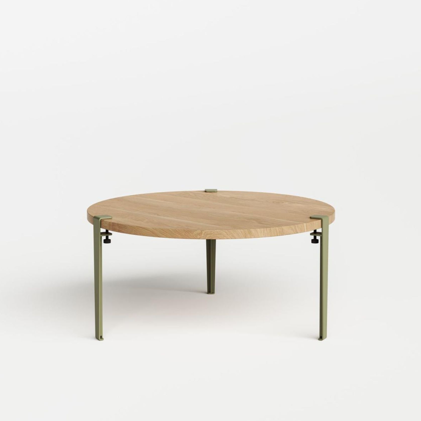 Tiptoe Round Coffee Table - Solid Oak gallery detail image