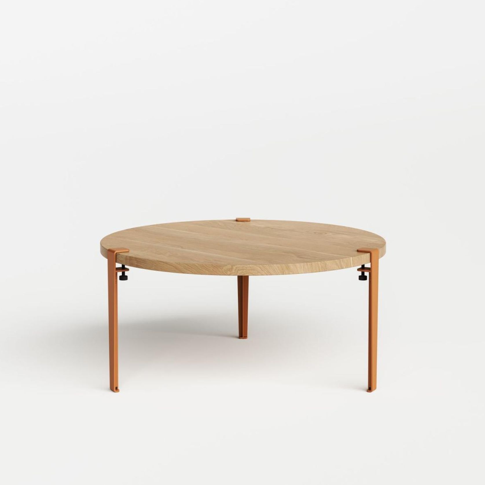 Tiptoe Round Coffee Table - Solid Oak gallery detail image