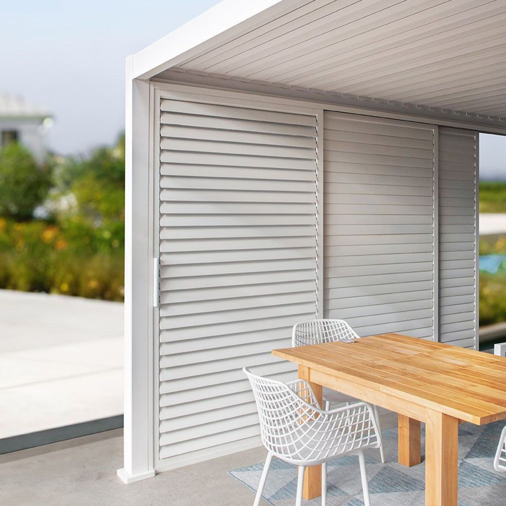Baltic Freestanding Pergola Shutter Sliding Door gallery detail image