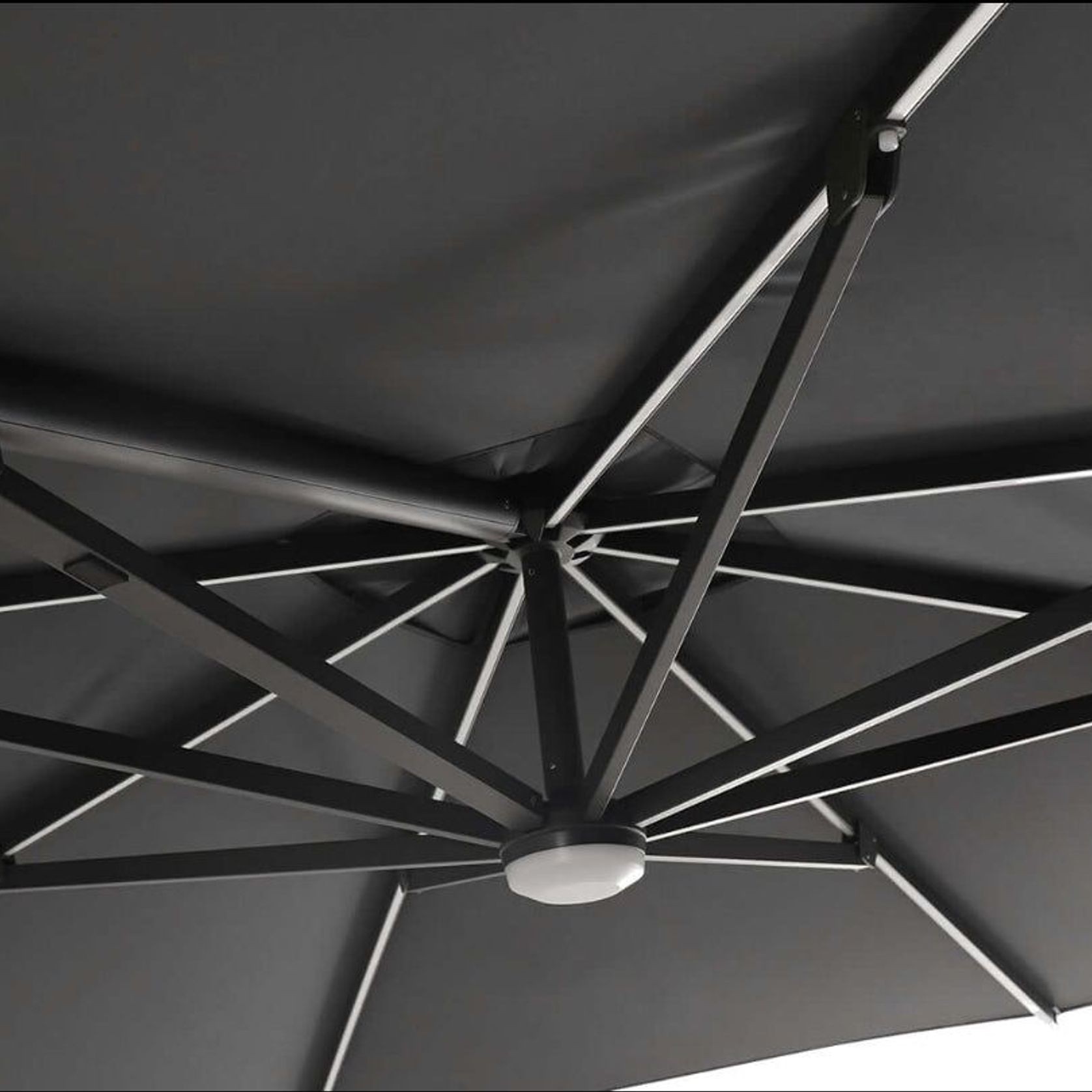 Alabaster 3m Square Cantilever Umbrella gallery detail image