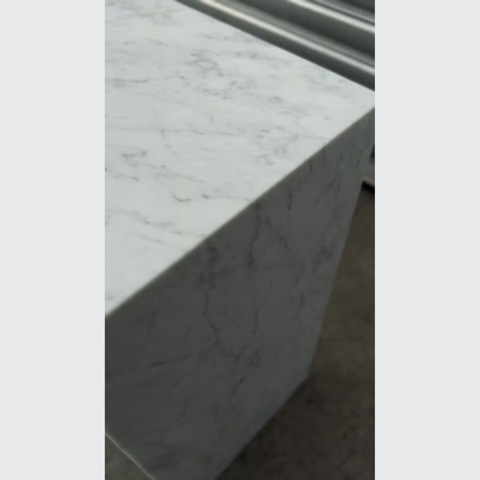 Waterfall Hallway Console - Carrara Marble | Natural Stone Co. gallery detail image
