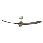 Milano SLIDER Ceiling Fan Junior Brushed Steel gallery detail image