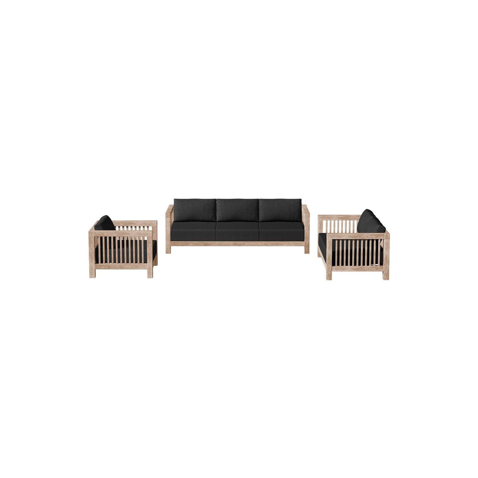 Cardrona Teak Three Seater Sofa gallery detail image