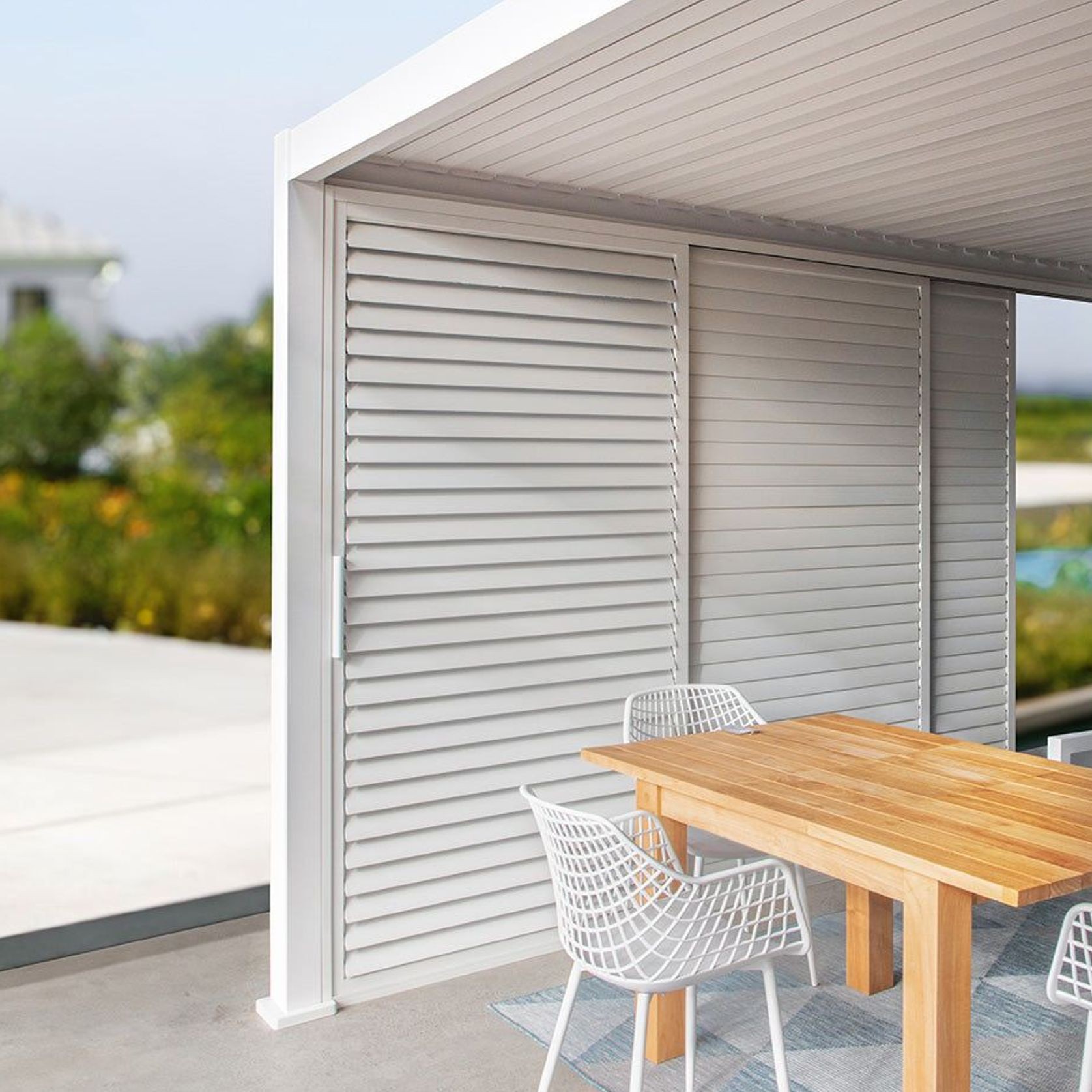 Waihi&Hahei Pergola Shutter Sliding Door gallery detail image