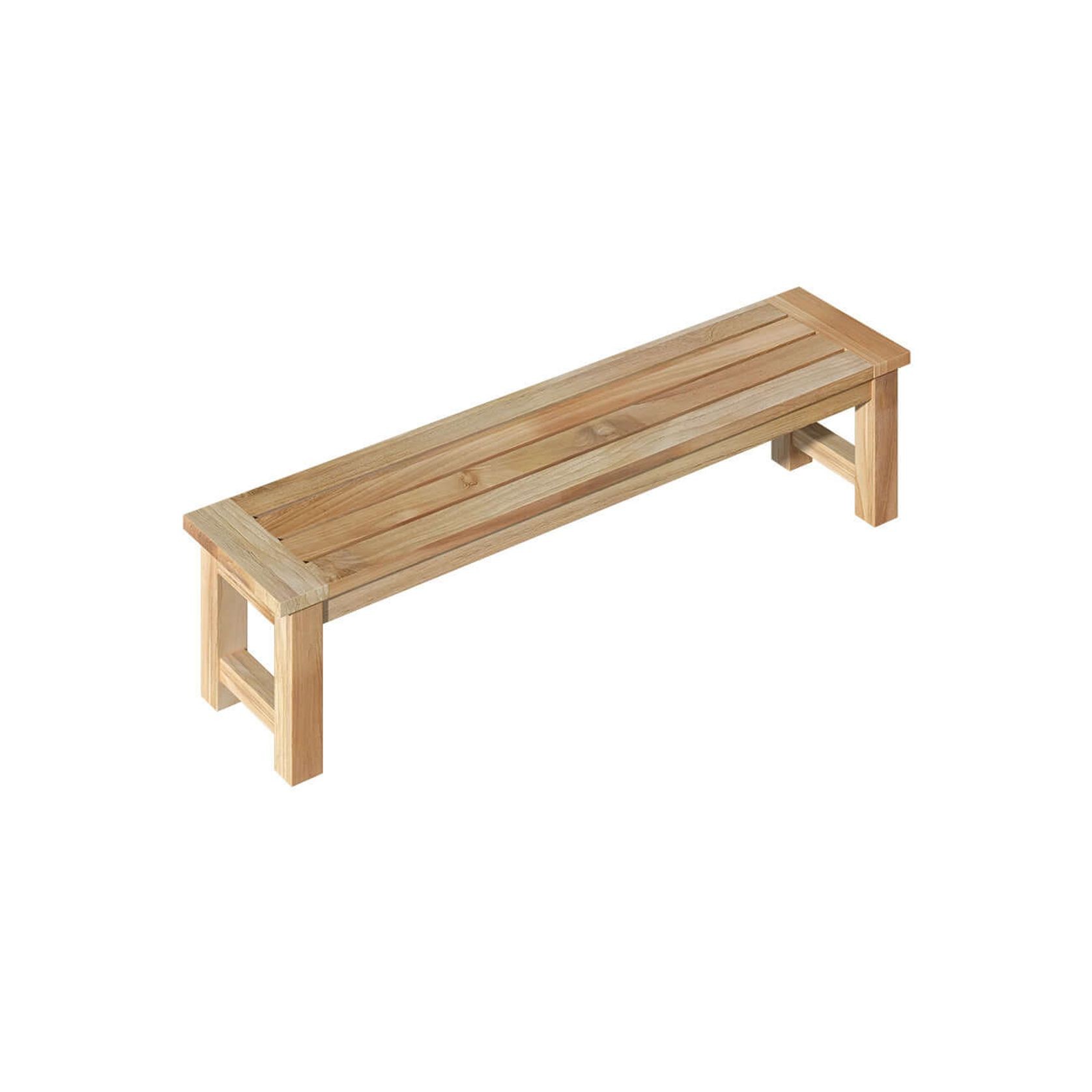 Harmony Outdoor Teak Bench 170x 40x 45cm gallery detail image