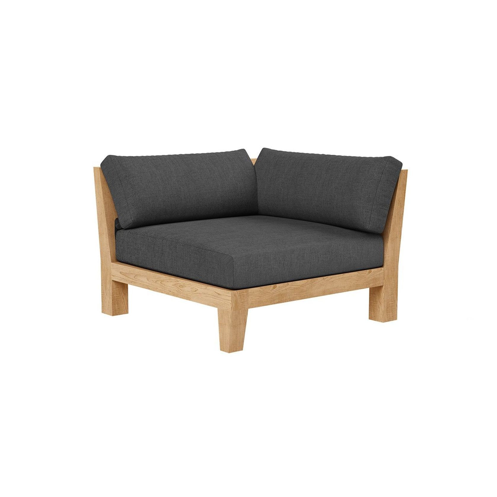 Newport Teak Outdoor Sofa with Armless Chairs - 5 Seat gallery detail image