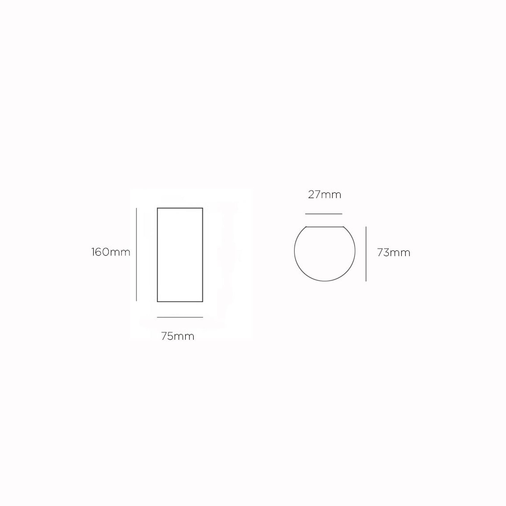 Olympia Round Concrete Wall Light gallery detail image