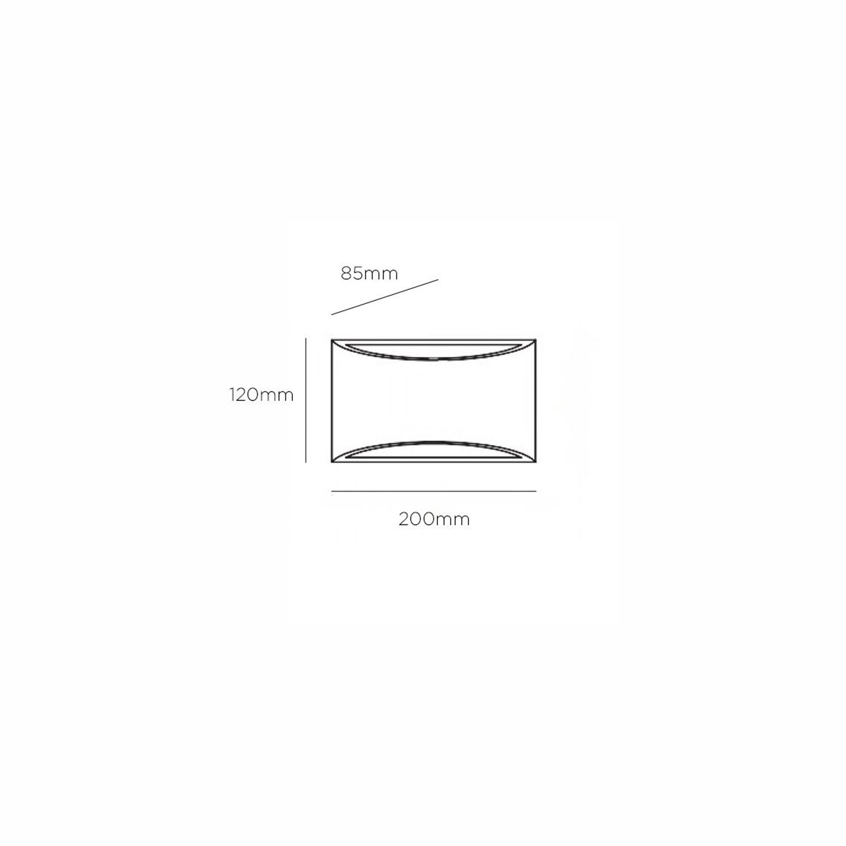 Olympia Arc Gypsum Wall Light gallery detail image