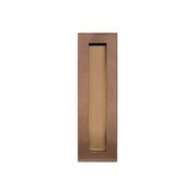 Brushed Copper FLUSH PULL Rectangle Handle  200mm gallery detail image