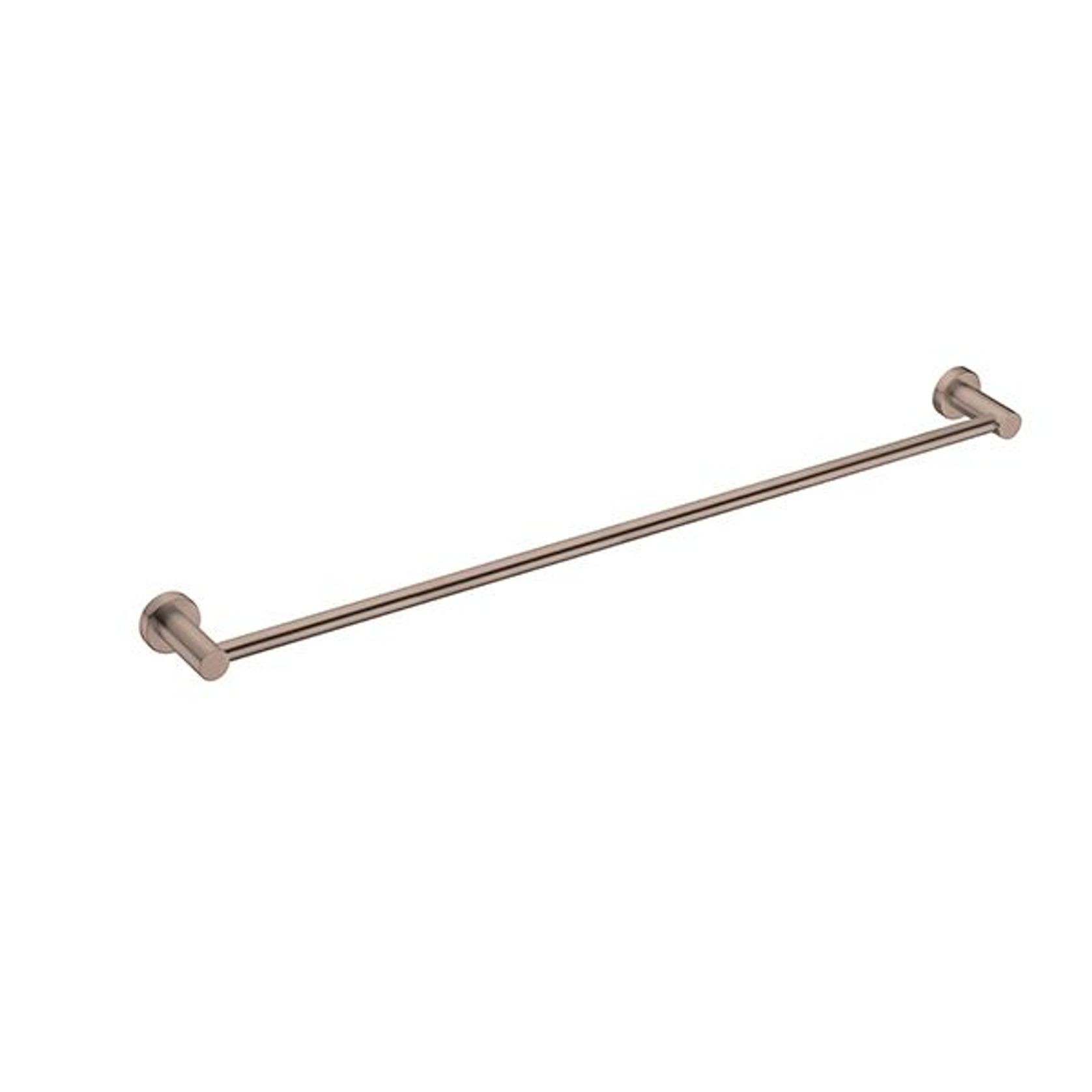 Mecca Single Towel Rail 800mm Brushed Bronze gallery detail image