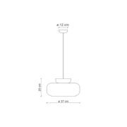 Maracanà Due Pendant Light gallery detail image