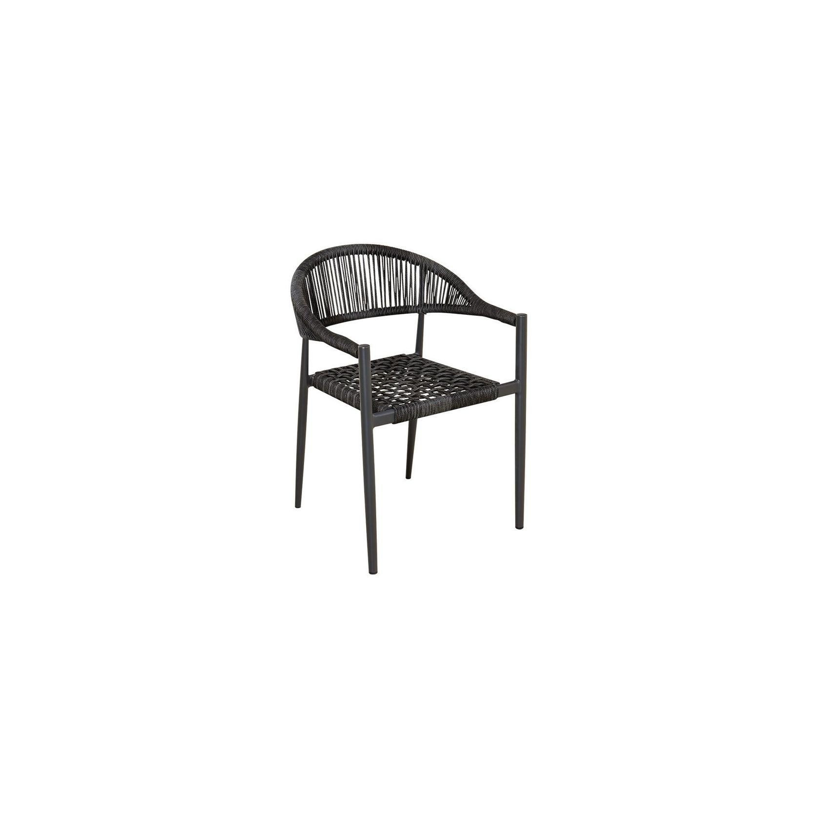 Magpie Aluminium And Rope Dining Chair gallery detail image