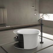 Josei Round Japanese Shelf Soak Tub - 1200mm - MGD01 gallery detail image