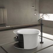 Josei Round Japanese Shelf Soak Tub - 1200mm - MGD01 gallery detail image