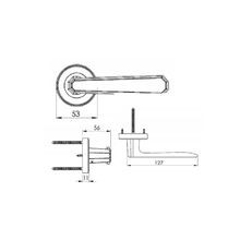 Zanda Zurich Door Handle Lever Set on Round Rose gallery detail image