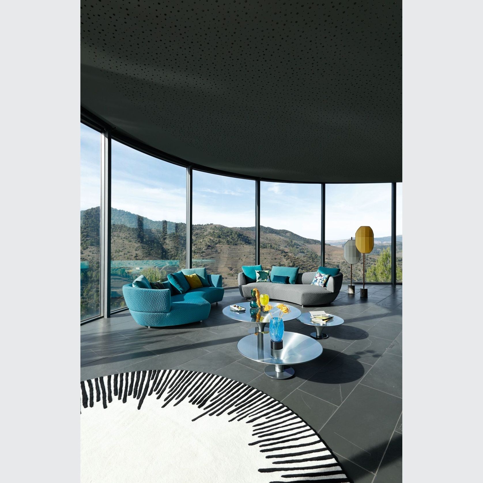 Digital Large Rounded 3-seat Sofa gallery detail image