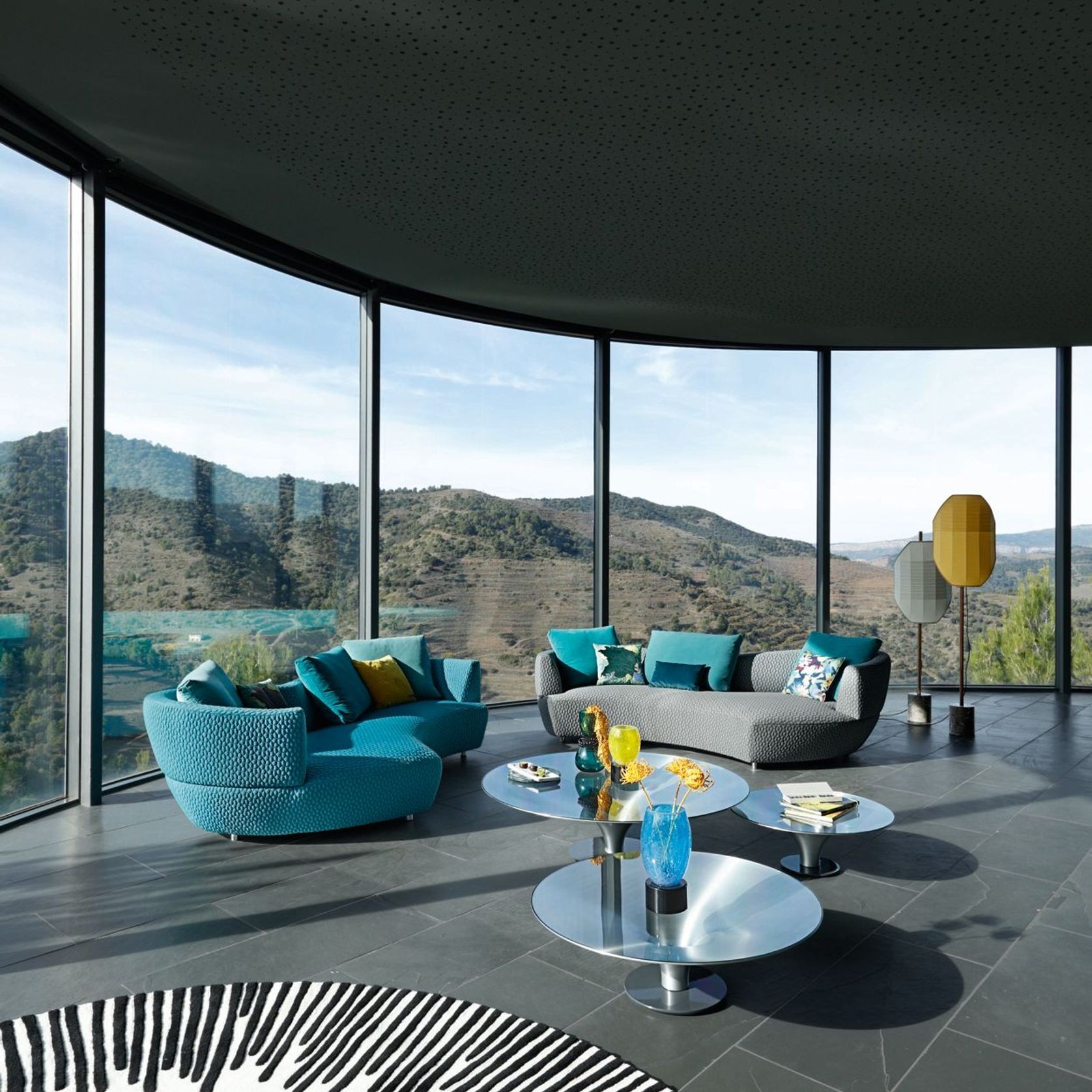 Digital Large Rounded 3-seat Sofa gallery detail image