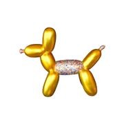 Balonus Balloon Dog Resin and Swarovski Sculpture - Gold/Rainbow gallery detail image