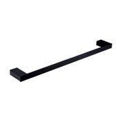 Celia Single Towel Rail 600mm Matte Black gallery detail image
