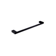 Celia Single Towel Rail 600mm Matte Black gallery detail image