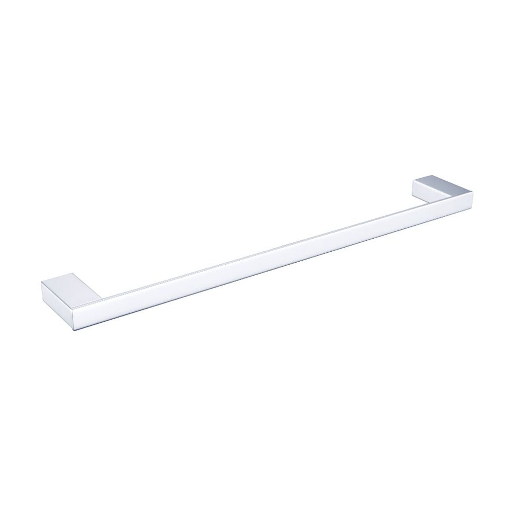 Celia Single Towel Rail 600mm Chrome gallery detail image