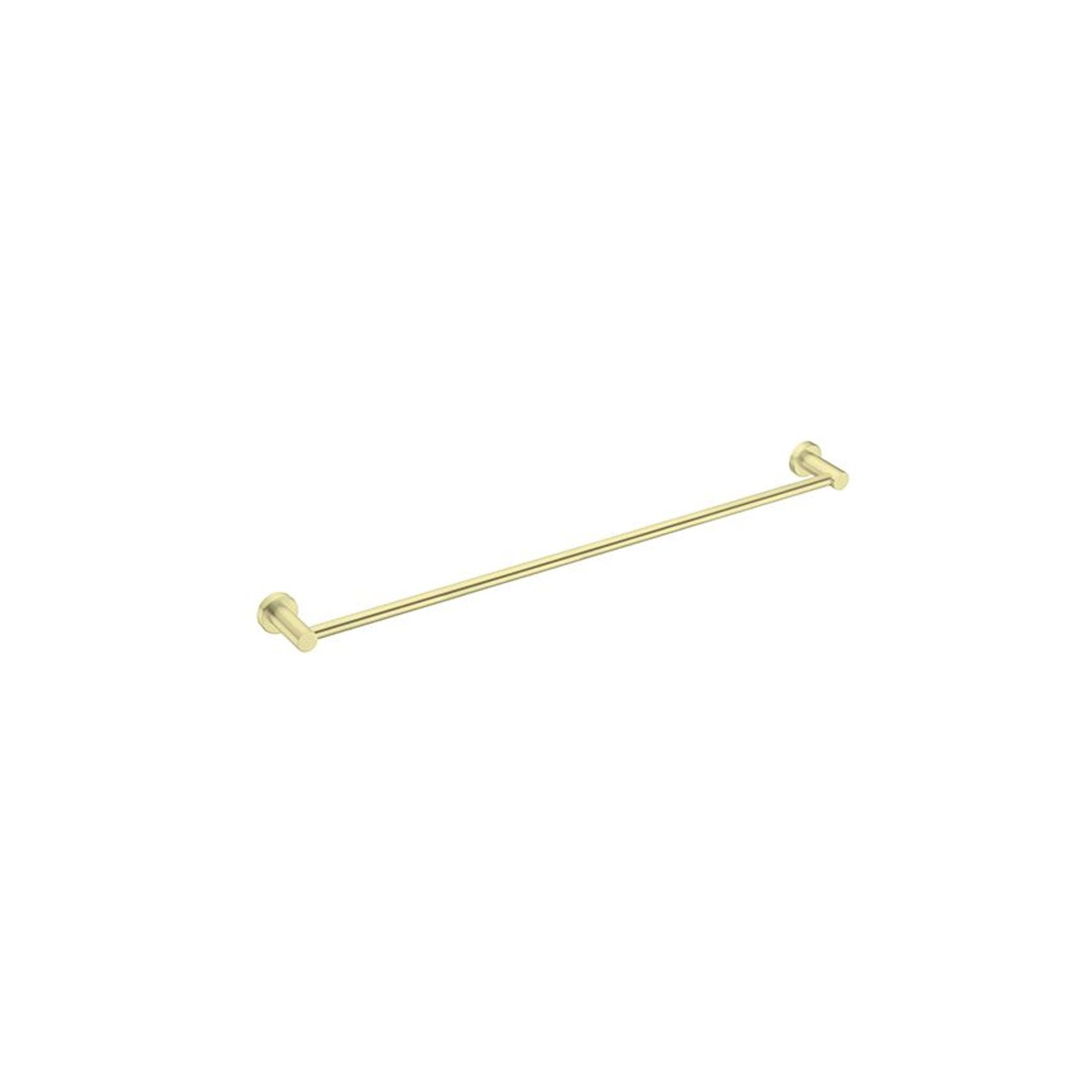 Mecca Single Towel Rail 800mm Brushed Gold gallery detail image
