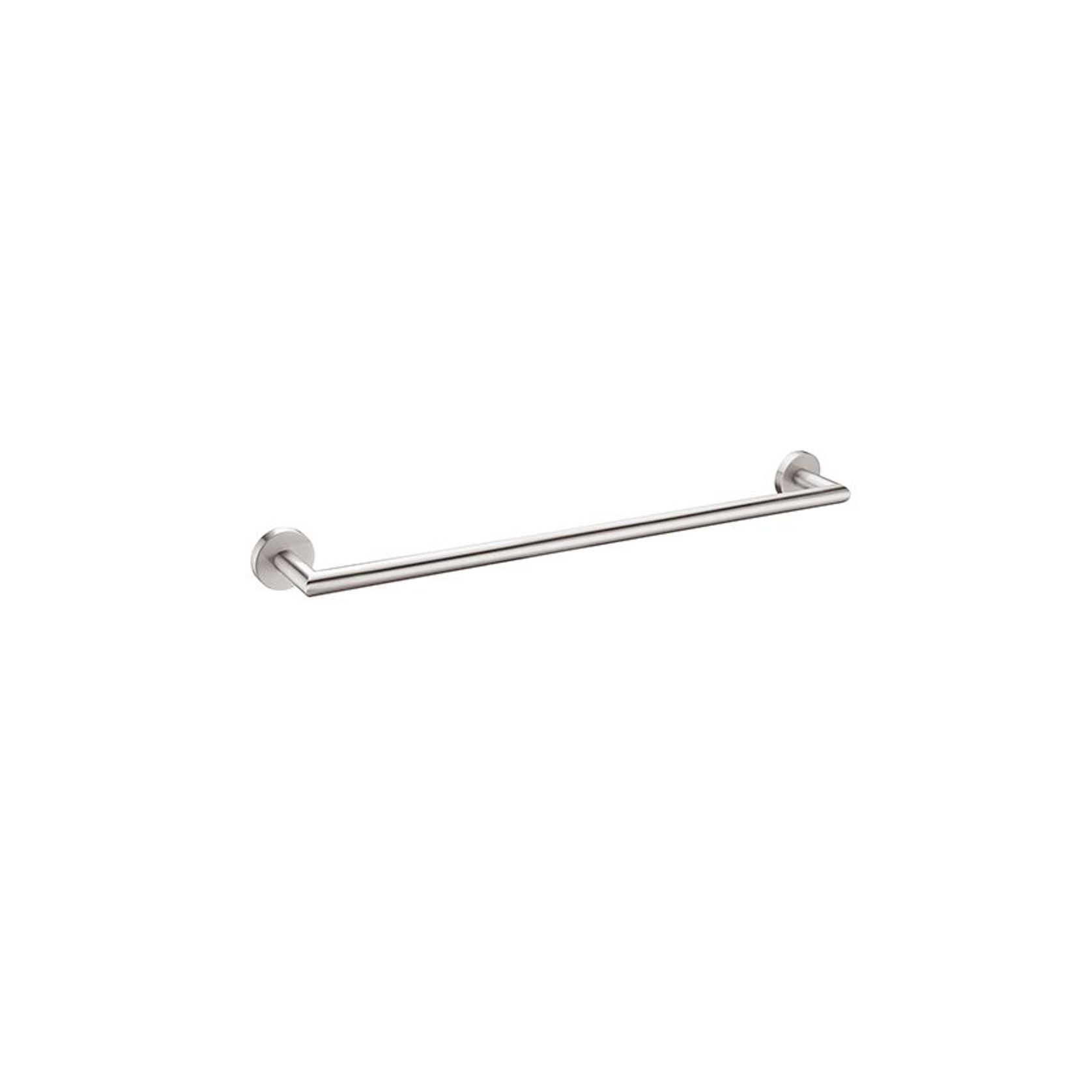 Dolce Single Towel Rail 700mm Brushed Nickel gallery detail image