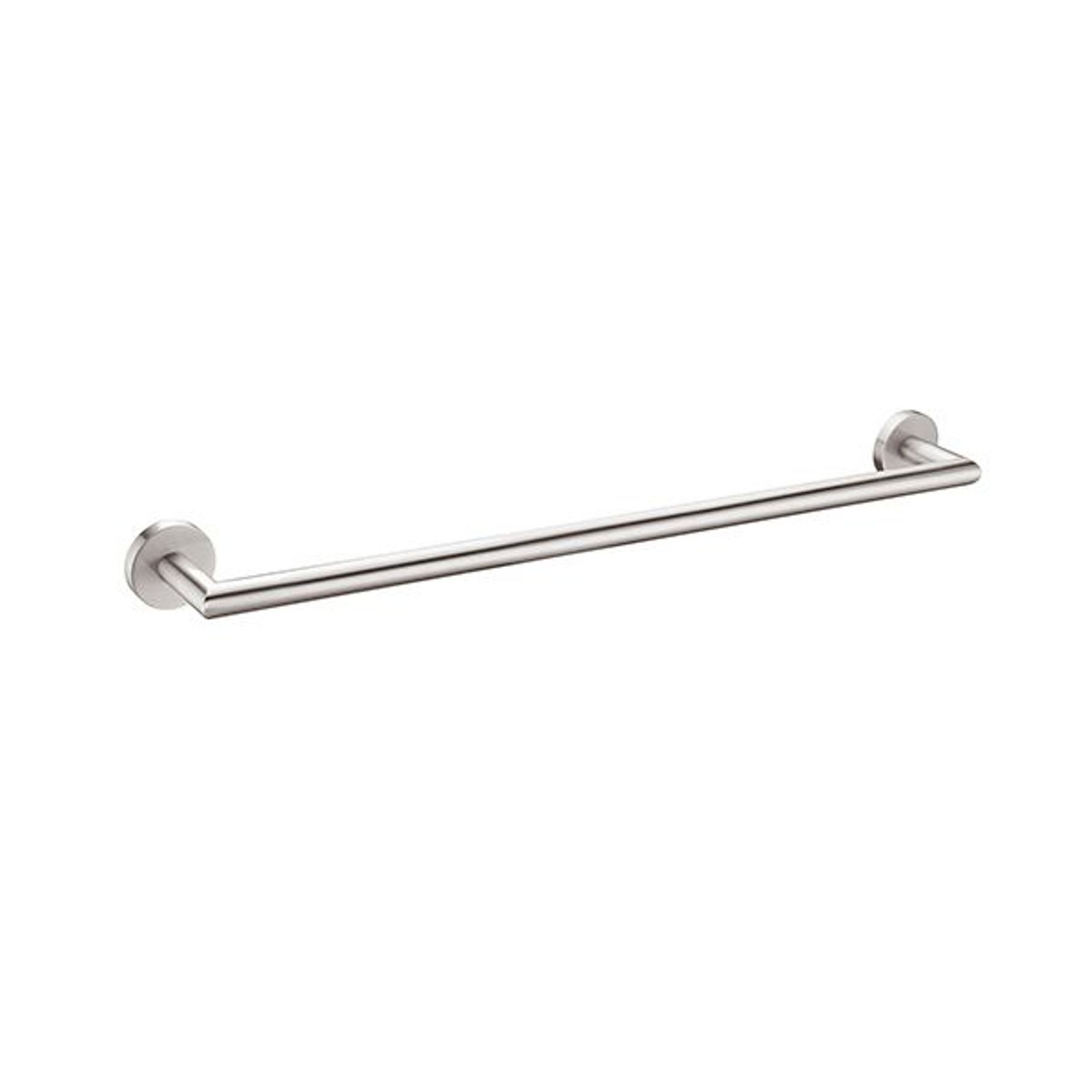 Dolce Single Towel Rail 700mm Brushed Nickel gallery detail image