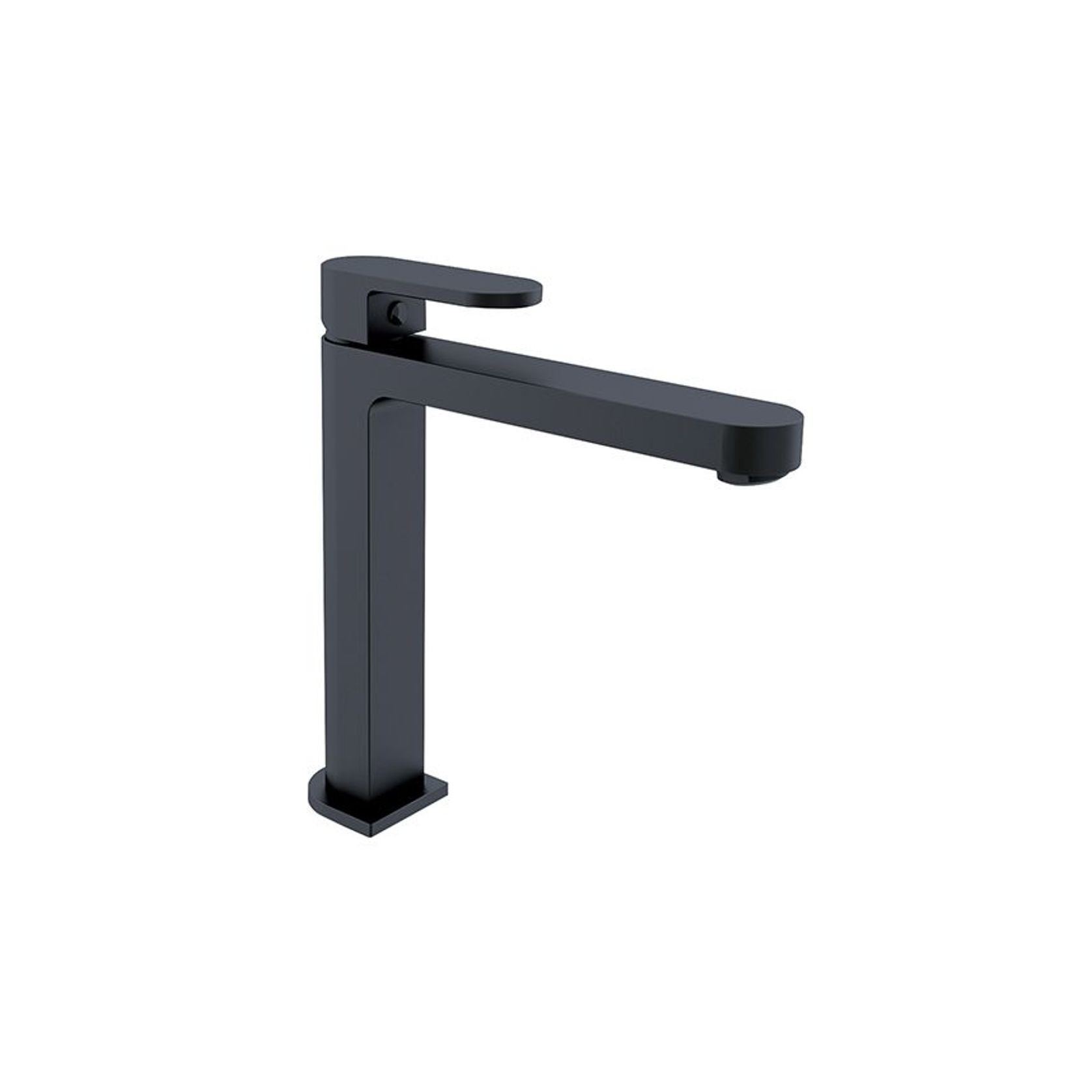Ecco Tall Basin Mixer Matte Black gallery detail image