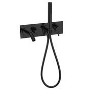Mecca Wall Mount Bath Mixer With Hand Shower Matte Black gallery detail image