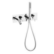 Mecca Wall Mount Bath Mixer With Hand Shower Chrome gallery detail image