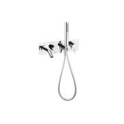 Mecca Wall Mount Bath Mixer With Hand Shower Chrome gallery detail image