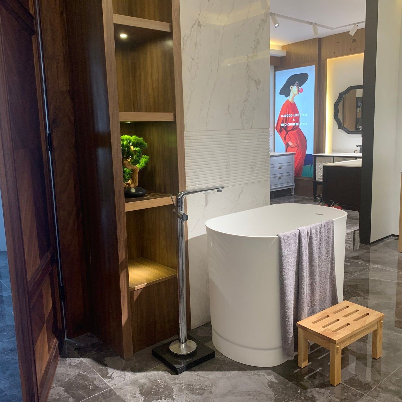 Josei Traditonal Japanese Soak Tub - 1000mm - MGF01 gallery detail image