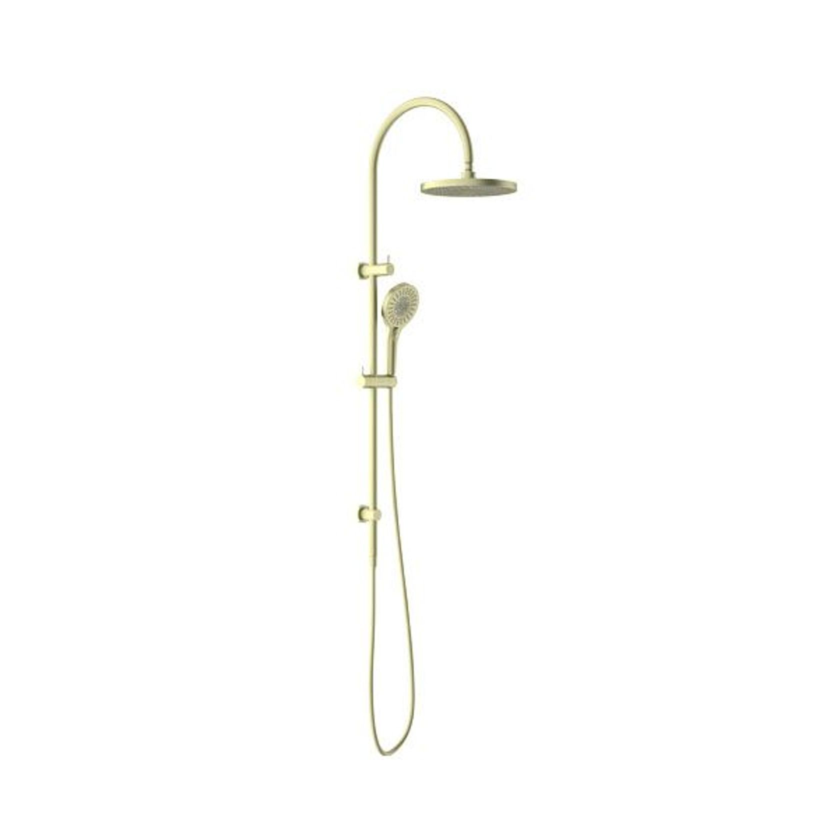 Opal Twin Shower Brushed Gold gallery detail image