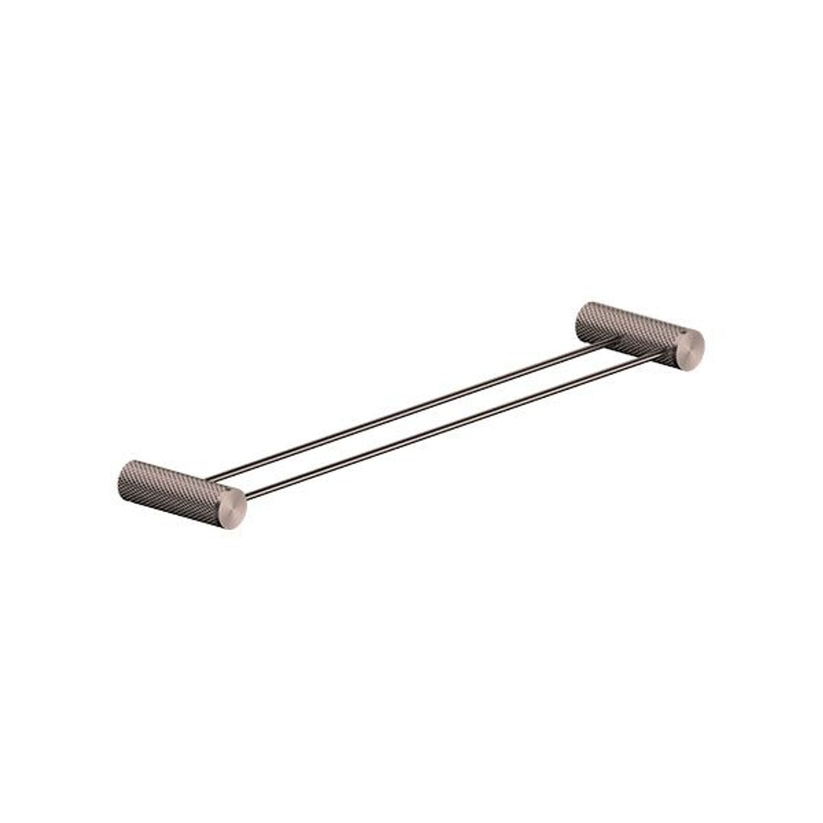 Opal Double Towel Rail 600mm Brushed Bronze gallery detail image