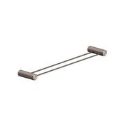 Opal Double Towel Rail 600mm Brushed Bronze gallery detail image