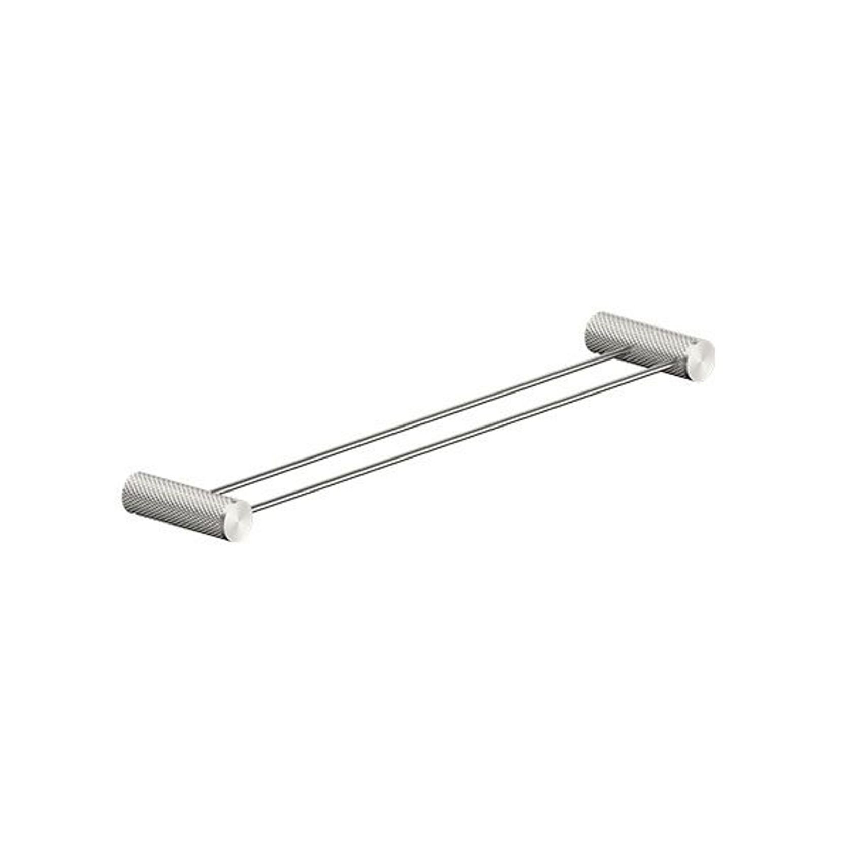 Opal Double Towel Rail 600mm Brushed Nickel gallery detail image