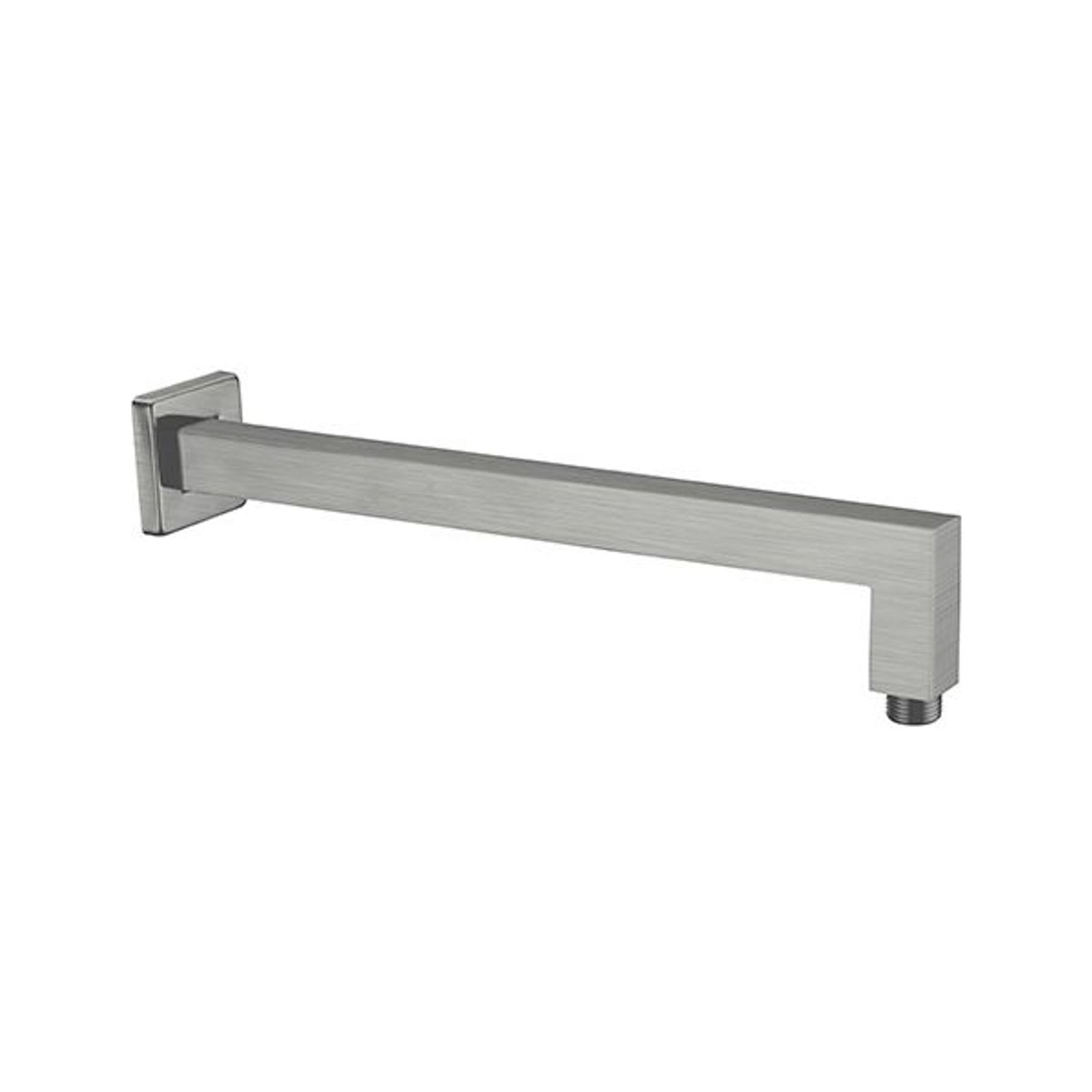 Square Shower Arm Gun Metal gallery detail image