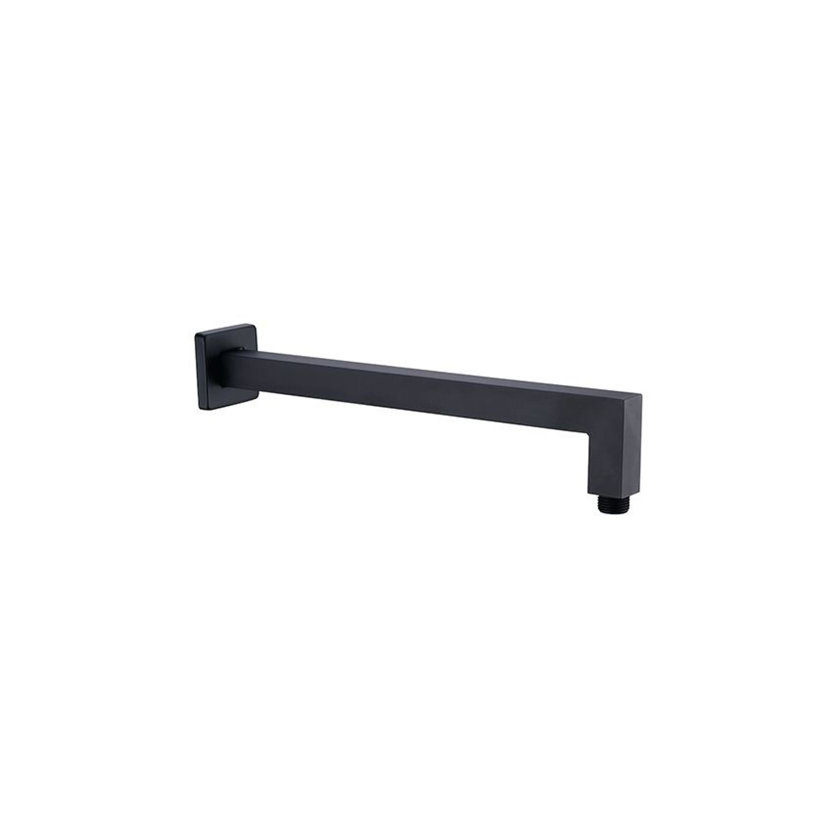 Square Shower Arm Matte Black gallery detail image
