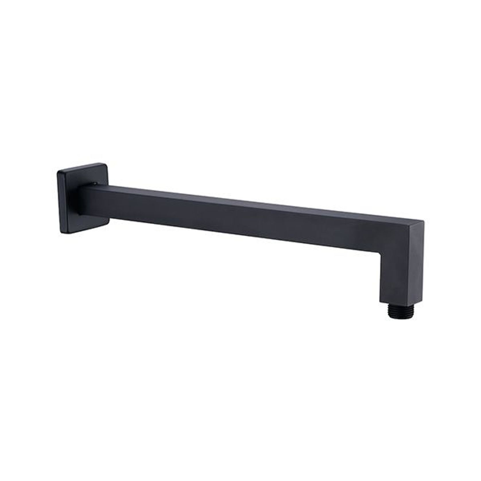 Square Shower Arm Matte Black gallery detail image