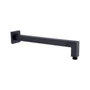 Square Shower Arm Matte Black gallery detail image