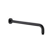 Round Shower Arm 500mm Length Matte Black gallery detail image