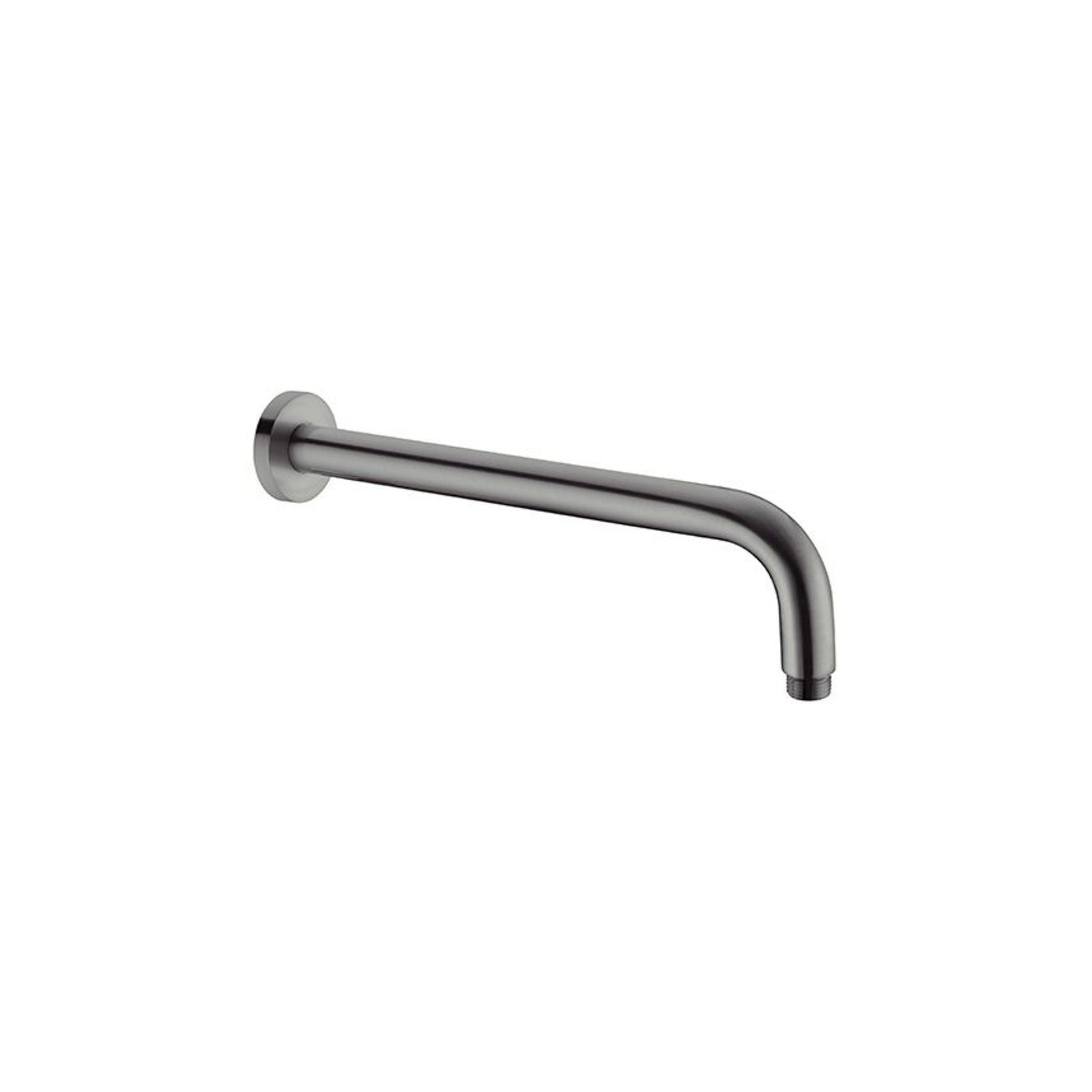 Round Shower Arm 500mm Length Gun Metal gallery detail image