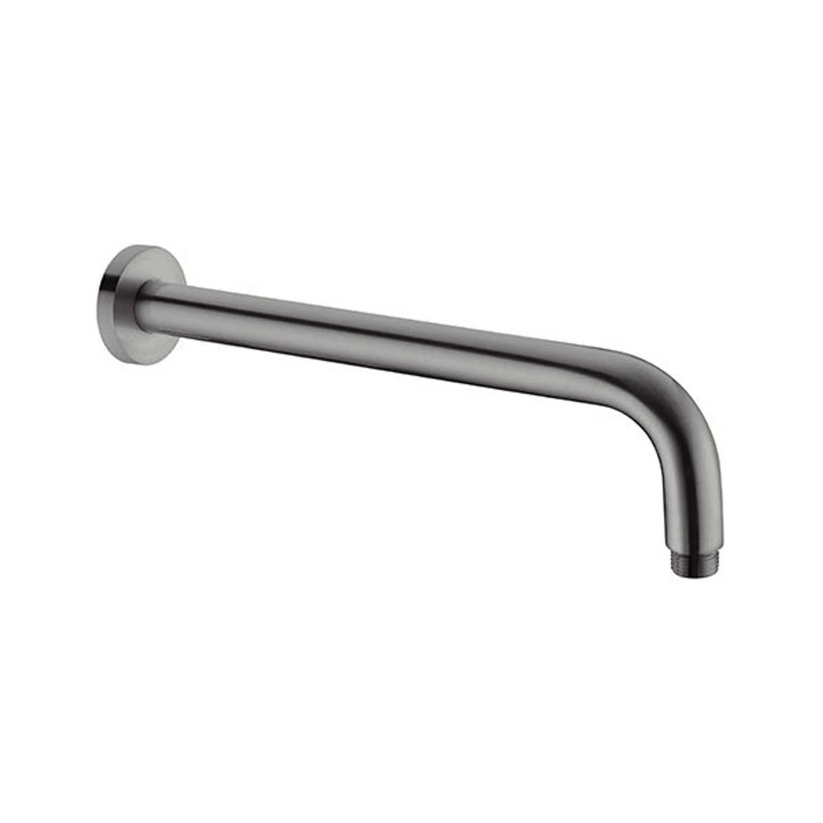 Round Shower Arm 500mm Length Gun Metal gallery detail image