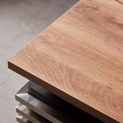PHOENIX Sit & Stand Electric Lift Executive Desk with Right Return 2.2M - Warm Oak & Black gallery detail image