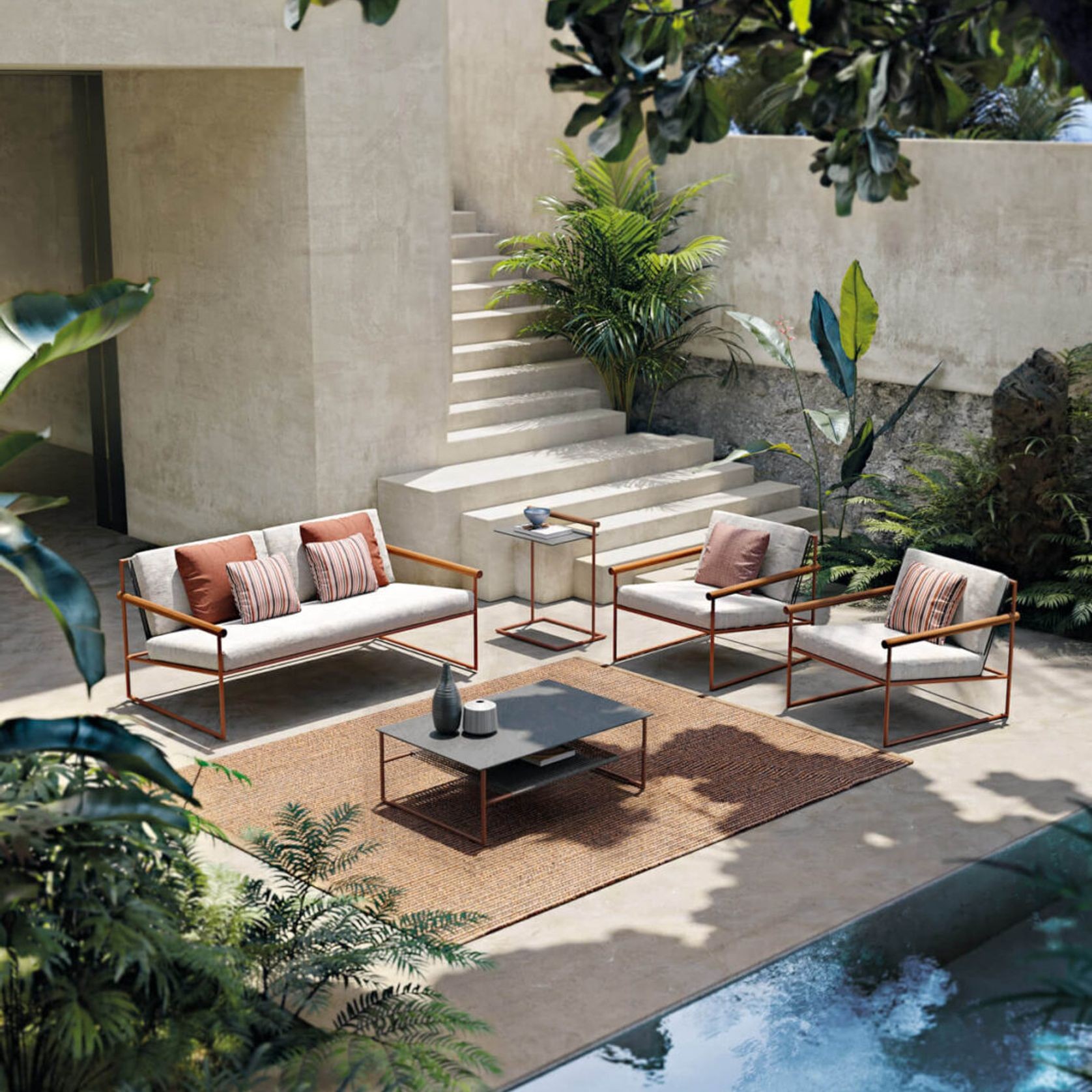 Pipe Outdoor 2 Seater Sofa by Atmosphera gallery detail image